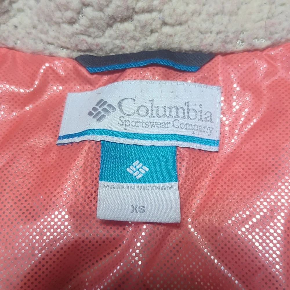 Columbia Boy's Barlow Pass Blue Down Insulated Synthetic Top Jacket XS - Picture 9 of 12